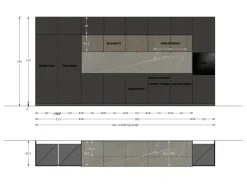 Outlet Cucina a prezzo scontato lineare moderna Plan 03 outlet Cucine Lineari|Cucine Moderne