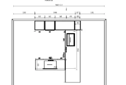 Imab Cucina a prezzo scontato ad angolo moderna Capri bianca e noce- Cucine Ad Angolo|Cucine Moderne