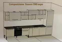 Arredo3 Cucina a prezzo scontato ad angolo moderna Aria e cloe- Cucine Ad Angolo|Cucine Moderne