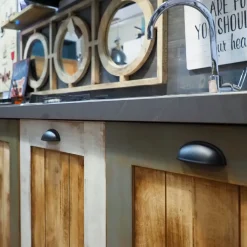 Cucina a prezzo scontato lineare provenzale Cucina nordic  vintage style  in legno^Nuovi Mondi Collection Discount