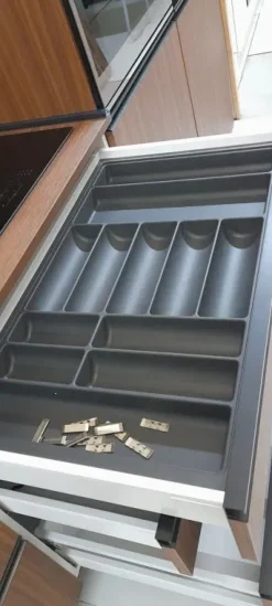 Giannei Cucina a prezzo scontato lineare moderna Nexus tabacco- Cucine Lineari|Cucine Moderne