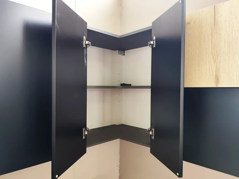 CUCINA ad angolo Laccato nero SCONTATA 65%^Ar-Due Online