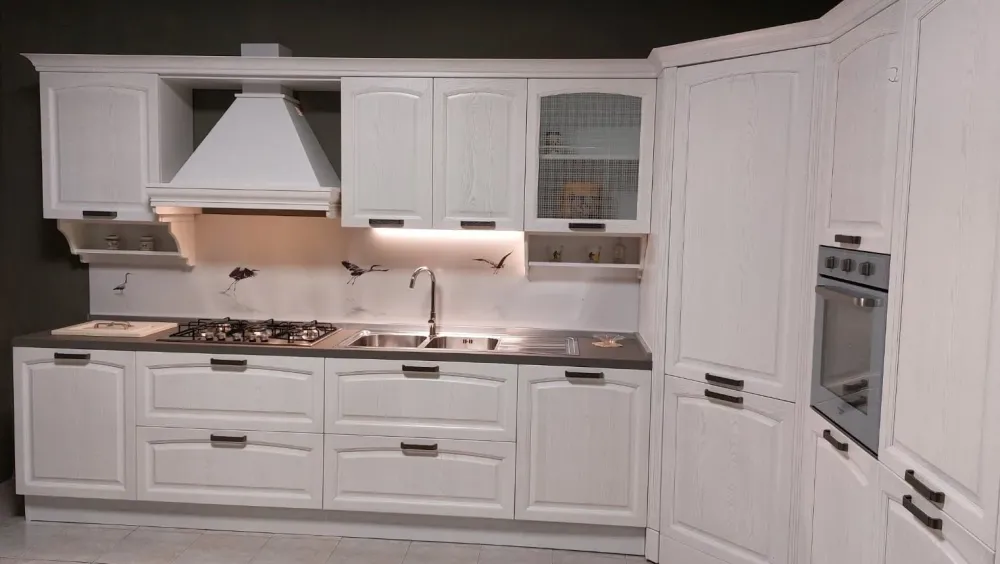 New Cucina ad angolo classica bianca Mida a soli 8620 Euro Cucine Ad Angolo
