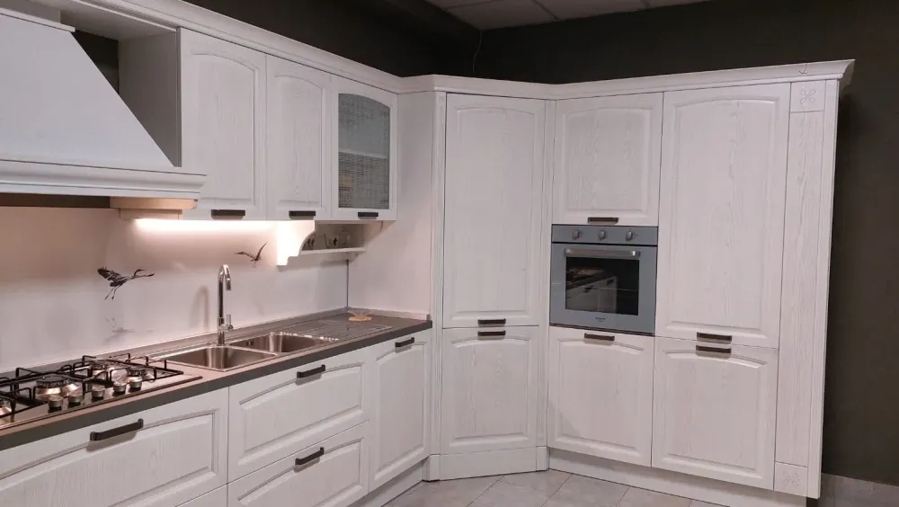 New Cucina ad angolo classica bianca Mida a soli 8620 Euro Cucine Ad Angolo