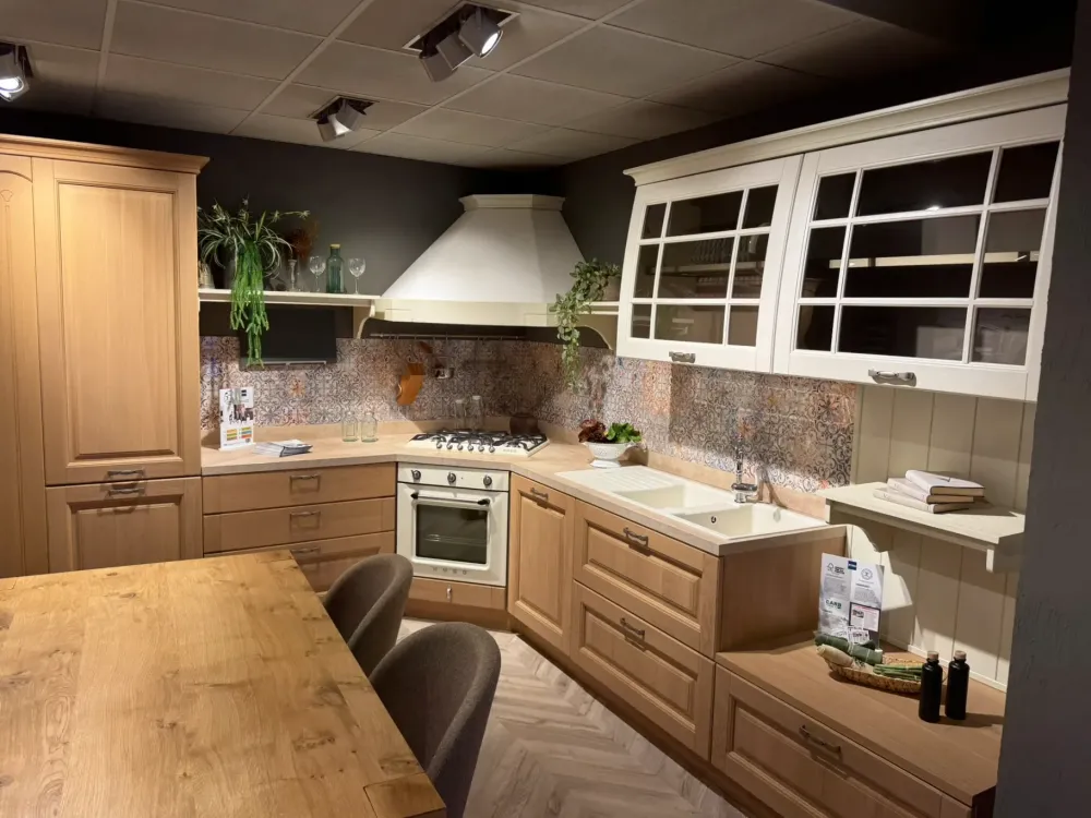 New Cucina ad angolo classica rovere chiaro Bolgheri a soli 9400 Euro Cucine Ad Angolo
