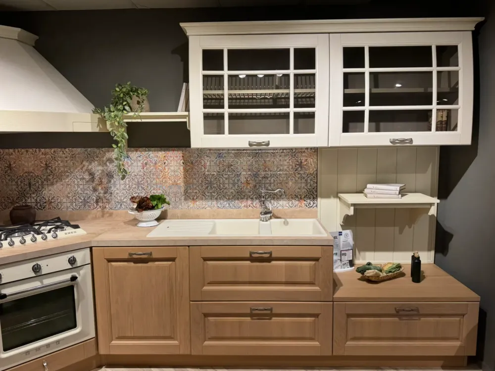 New Cucina ad angolo classica rovere chiaro Bolgheri a soli 9400 Euro Cucine Ad Angolo