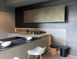 Cucina ad angolo design grigia Mh6 a soli 22600 Euro^Modulnova Best