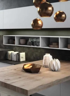 Cucina ad angolo design K18 lucida a prezzo scontato^Antares