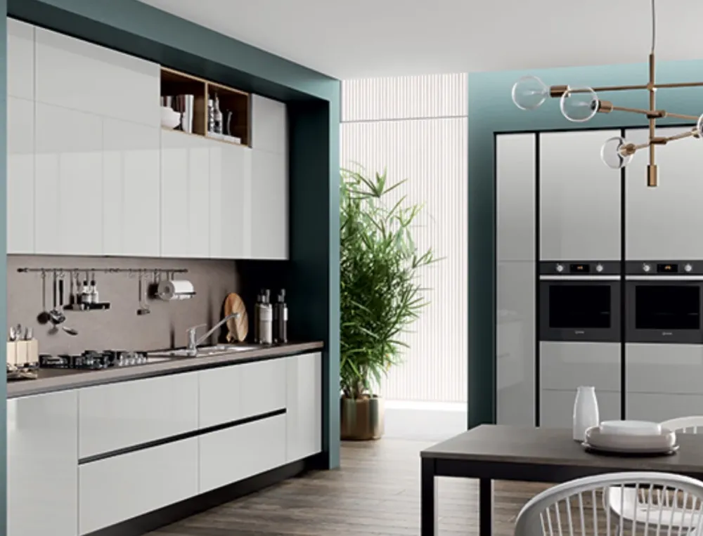 Cucina ad angolo in laccato lucido a prezzo scontato^Prima Cucine Sale