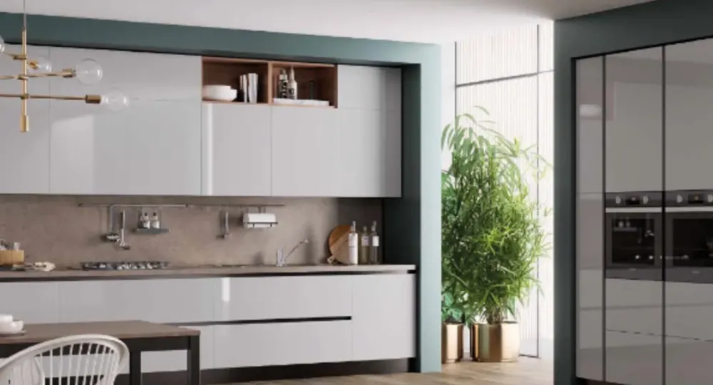 Cucina ad angolo in laccato lucido a prezzo scontato^Prima Cucine Sale