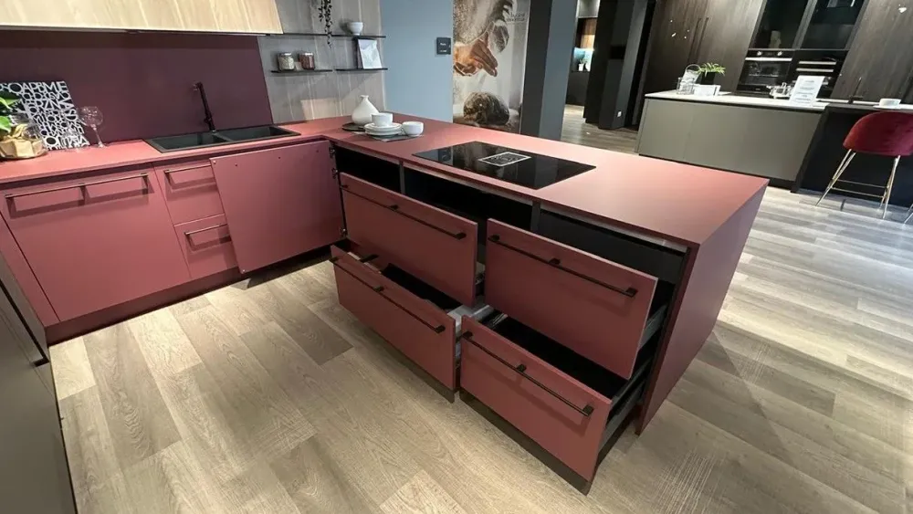 La casa moderna Cucina ad angolo in laccata opaco a prezzo ribassato 64%- Cucine Ad Angolo|Cucine Moderne