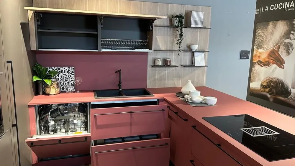 La casa moderna Cucina ad angolo in laccata opaco a prezzo ribassato 64%- Cucine Ad Angolo|Cucine Moderne