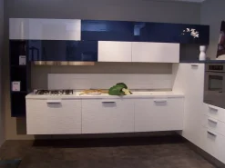 Sale Cucina ad angolo in laccato lucido bianca Plan materic a prezzo ribassato Cucine Ad Angolo|Cucine Moderne