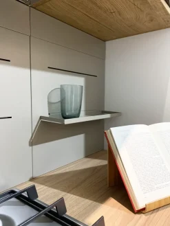 Hot Cucina ad angolo in laccata opaco rovere chiaro Pura a prezzo scontato Cucine Ad Angolo|Cucine Design