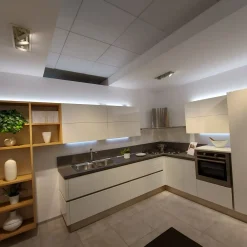 Veneta Cucine Cucina ad angolo in laccato lucido a prezzo ribassato 61%- Cucine Ad Angolo|Cucine Moderne