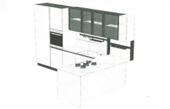 Sale Cucina ad angolo in laminato lucido a prezzo ribassato 50% Cucine Ad Angolo|Cucine Moderne