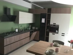 Febal Cucina ad angolo in laminato materico a prezzo scontato- Cucine Ad Angolo|Cucine Moderne
