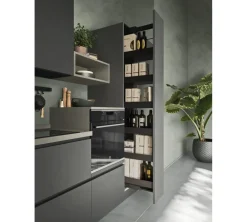 Cucina ad angolo in laminato materico antracite Sky a prezzo ribassato^Ar-Tre