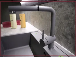 Cucina ad angolo in legno altri colori Kalì quadra a prezzo ribassato^Arredo3 Online