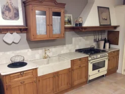 Sale Cucina ad angolo in legno rovere chiaro Rovere a prezzo ribassato Cucine Ad Angolo