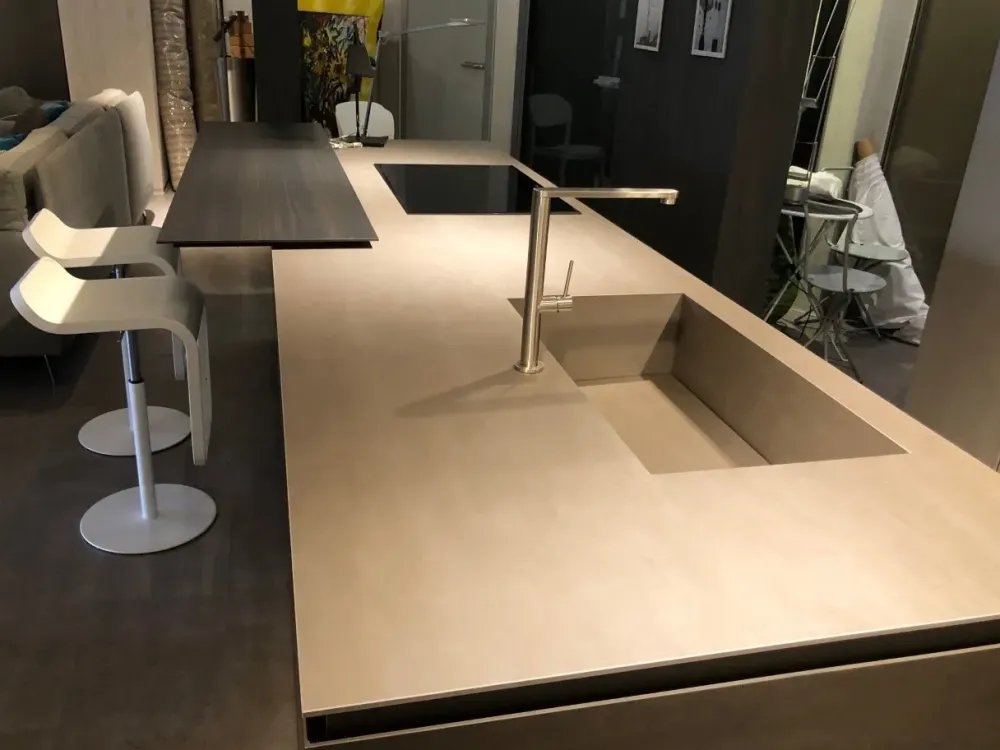 Cucina ad angolo in melaminico a prezzo scontato 50%^Modulnova Outlet