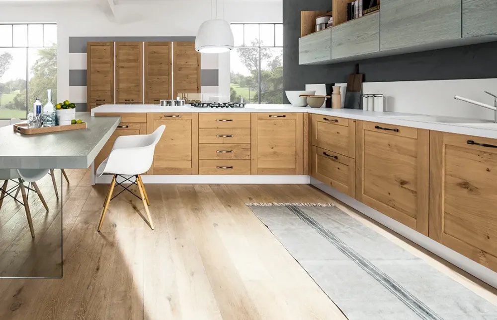 Cucina ad angolo moderna altri colori Curry^Arrex Outlet