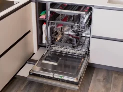 Cucina ad angolo moderna tortora Plan 01 outlet a soli 24790 Euro^Diotti.com Online