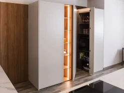 Cucina ad angolo moderna tortora Plan 01 outlet a soli 24790 Euro^Diotti.com Online