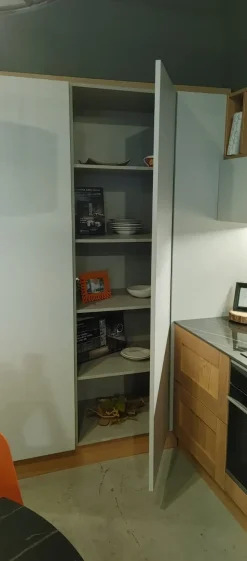 Hot Cucina ad angolo moderna rovere chiaro Cucina licia Cucine Ad Angolo|Cucine Moderne