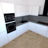 Astra Cucina ad angolo moderna Line a prezzo ribassato- Cucine Ad Angolo|Cucine Moderne
