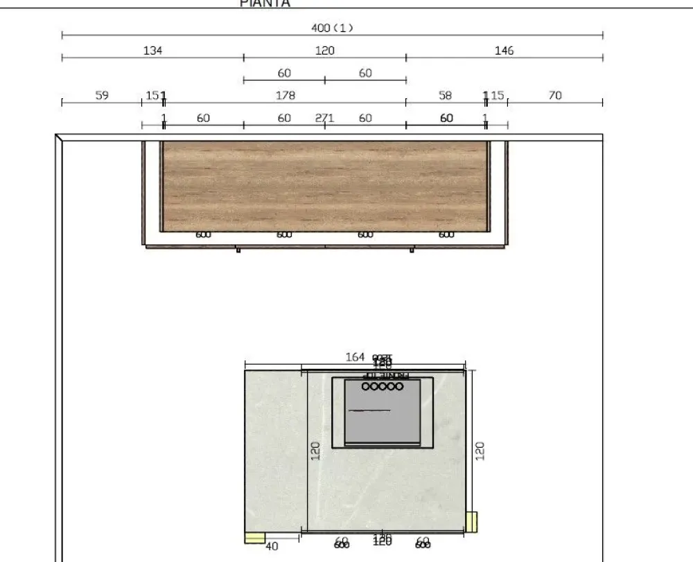 Cucina ad isola Piana con un ribasso vantaggioso^Imab Hot