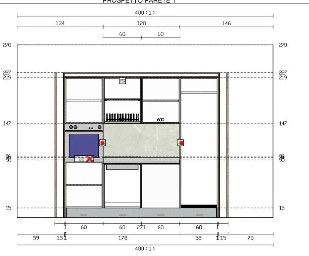 Cucina ad isola Piana con un ribasso vantaggioso^Imab Hot