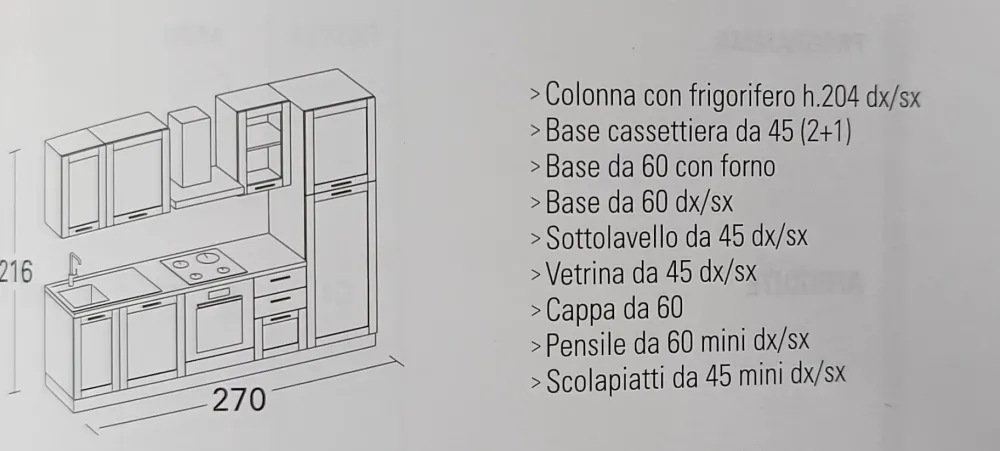 Sale Cucina Afrodite country bianca lineare scontata 16% Cucine Lineari|Cucine Country