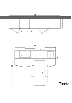 Arrital Cucina Ak project di scontata -47%- Cucine Ad Isola|Cucine Moderne