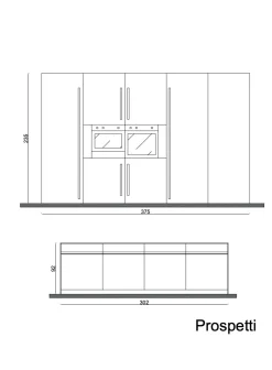 Arrital Cucina Ak project di scontata -47%- Cucine Ad Isola|Cucine Moderne