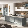 Essebi Cucina Alba classica azzurra ad isola scontata 38%- Cucine Ad Isola