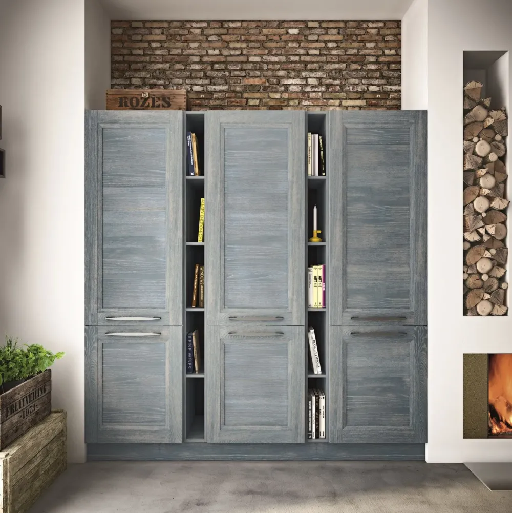 Essebi Cucina Alba classica azzurra ad isola scontata 38%- Cucine Ad Isola