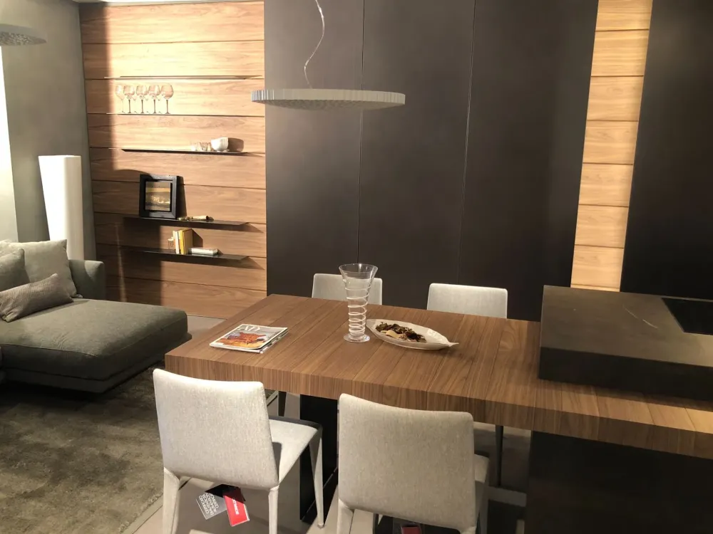 Cucina altri colori design con isola Skill gres^Modulnova