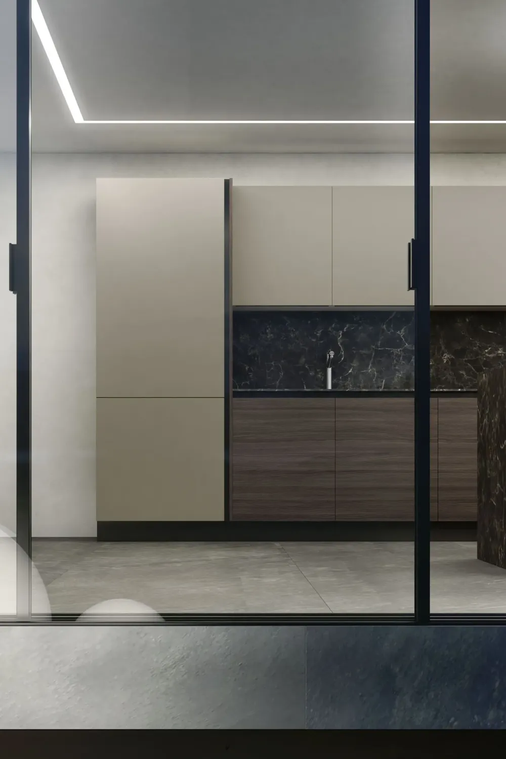 Artigianale Cucina altri colori design con penisola Soft a soli 7328 Euro- Cucine Con Penisola|Cucine Design