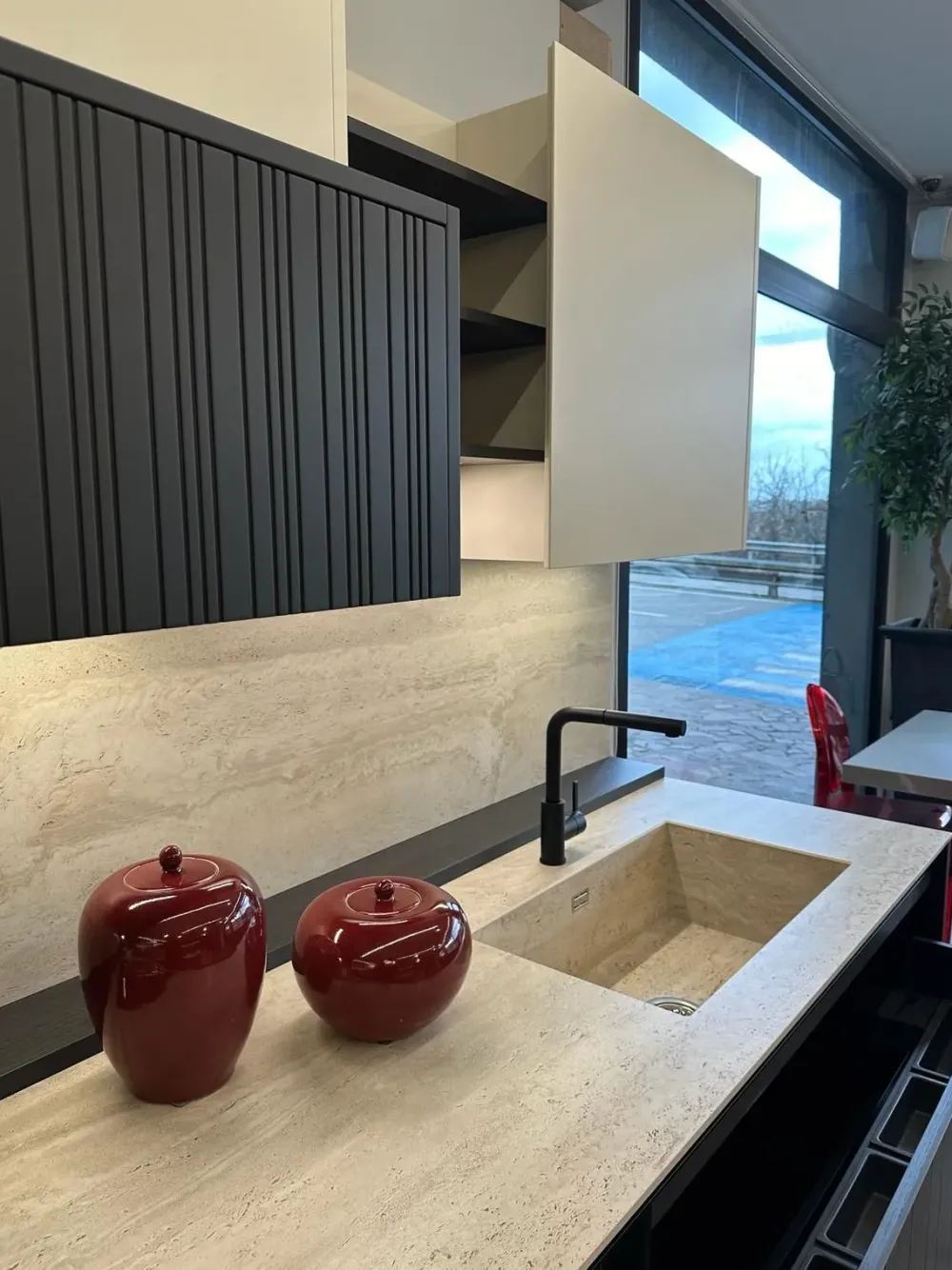 Binova Cucina altri colori design lineare Bluna- Cucine Lineari|Cucine Design