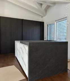 Binova Cucina altri colori design con isola Bluna luxury scontata- Cucine Ad Isola|Cucine Design