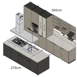 Cucina altri colori moderna ad isola Mia by carlo cracco scontata^Scavolini Hot