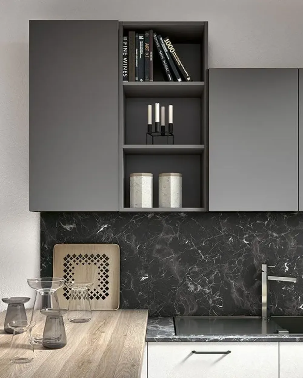 New Cucina altri colori moderna con penisola Joy 7 a soli 6200 Euro Cucine Con Penisola|Cucine Moderne