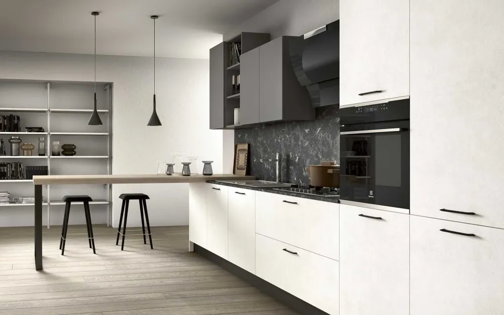 New Cucina altri colori moderna con penisola Joy 7 a soli 6200 Euro Cucine Con Penisola|Cucine Moderne