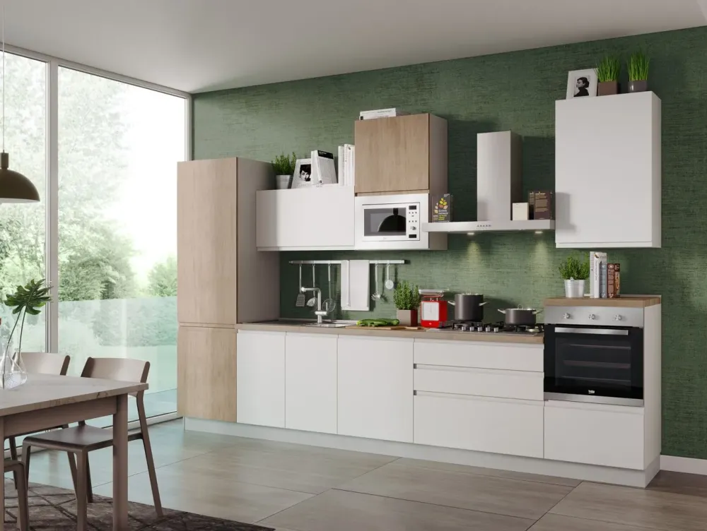 Sale Cucina altri colori moderna lineare Cucina new kelly 360 d1 Cucine Lineari|Cucine Moderne