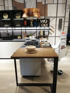 Cucina altri colori moderna con penisola Immagina wood a soli 12950 Euro^Lube Cucine Sale
