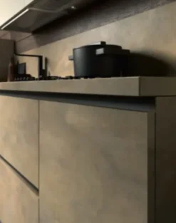 Cucina altri colori moderna lineare Stella ossido in Offerta Outlet Cucine Lineari|Cucine Moderne