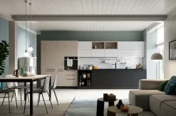 Sale Cucina altri colori moderna lineare Domino composizione 09 Cucine Lineari|Cucine Moderne
