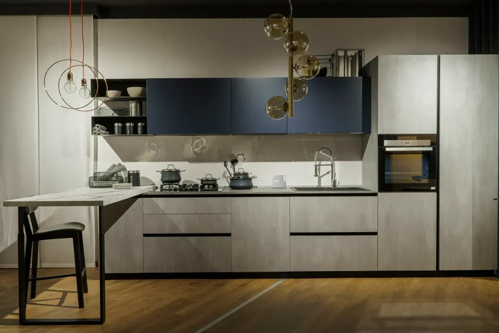 Scavolini Cucina altri colori moderna con penisola Delinea scontata- Cucine Con Penisola|Cucine Moderne