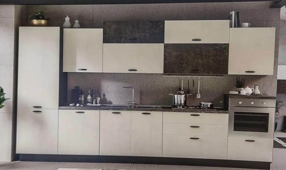 Discount Cucina altri colori moderna lineare Katty in Offerta Outlet Cucine Lineari|Cucine Moderne